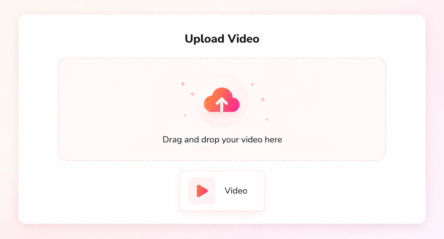 upload a video file for mp4 conversion