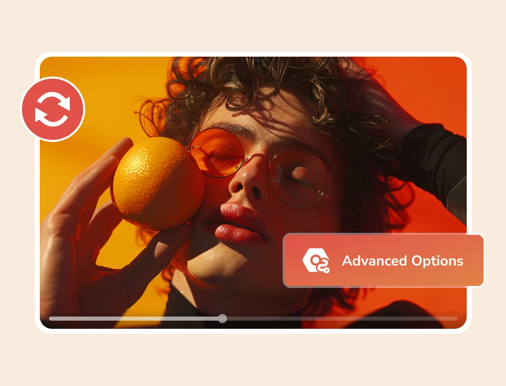 eadvanced options for video conversion