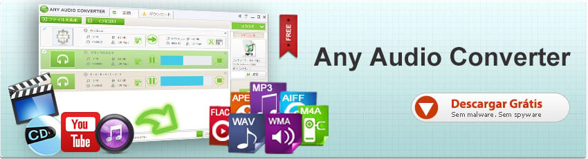 Banner do Any Audio Converter Gratuito