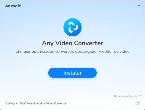 Instalación de Any Video Converter