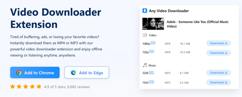 add any video downloader to edge extension
