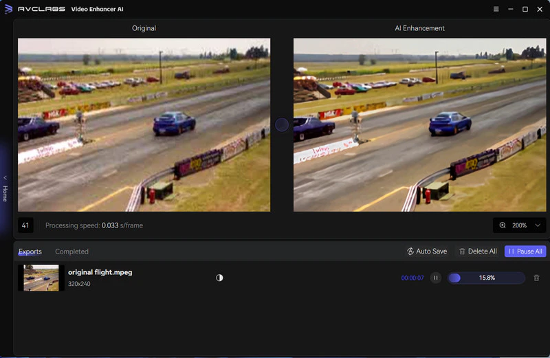 increase video quality to 4k
