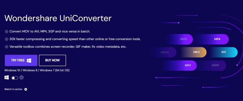wondershare uniconverter website