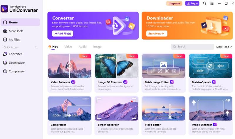 wondershare uniconverter interface