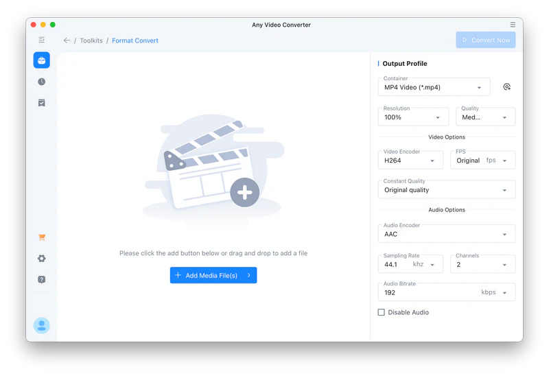 add video files to any video converter for mac