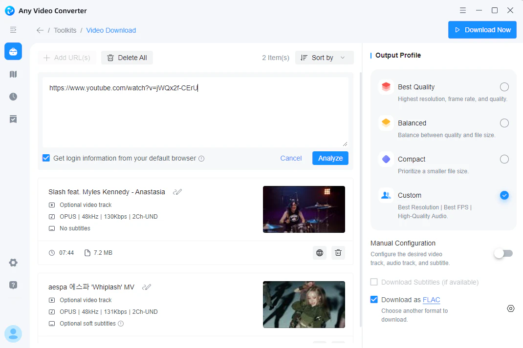 youtube to flac