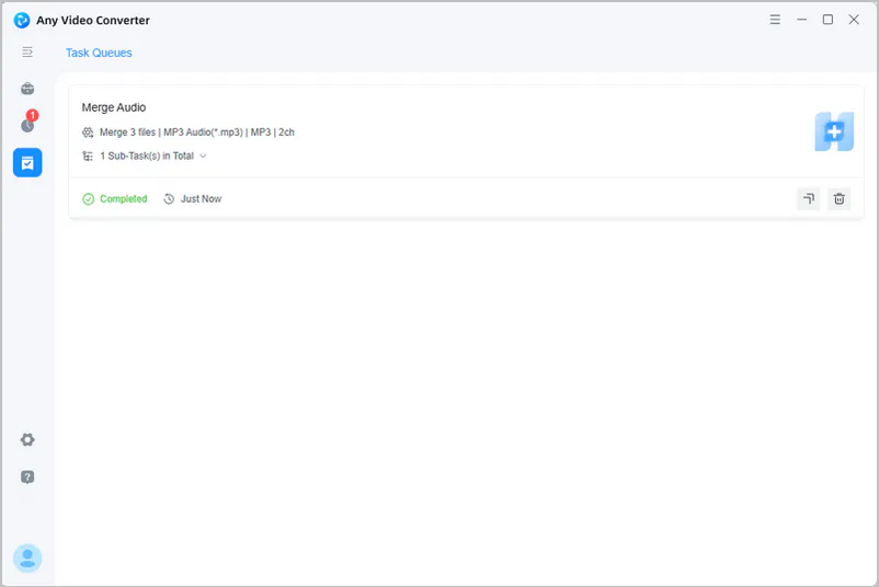 start merging audio files into one