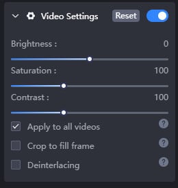 avclabs video settings